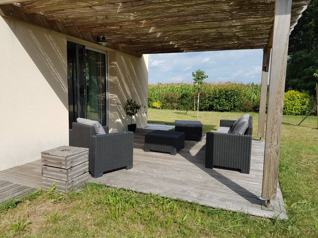 terrasse en bois jardin